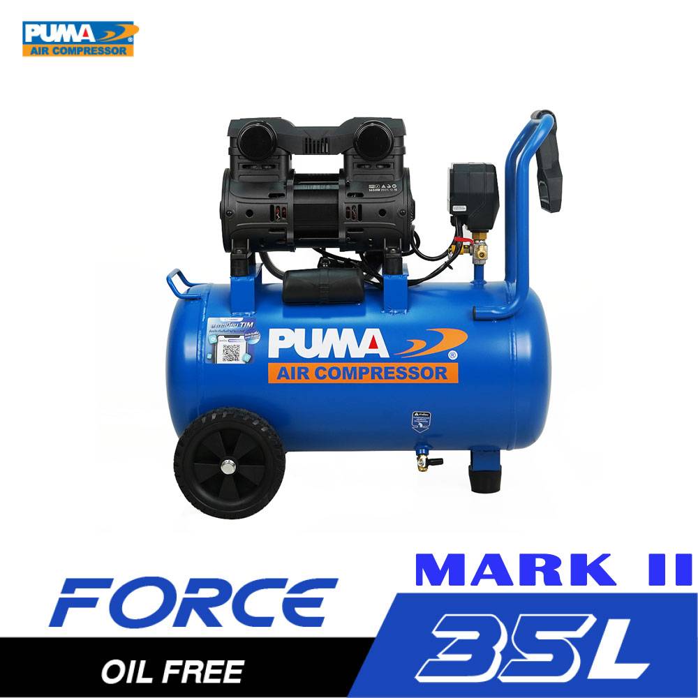 ปั๊มลมไร้น้ำมัน PUMA FORCE-35 1450W. MARK II ถัง 35 ลิตร - Image 1